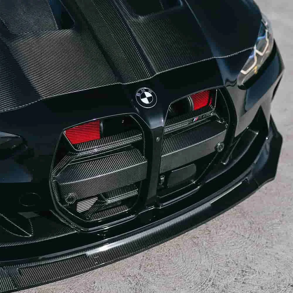 شبك أمامي من ألياف الكربون — تصميم CSL — BMW G80/G82